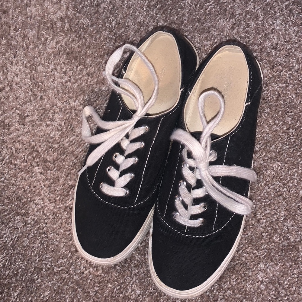 Black high top shoes